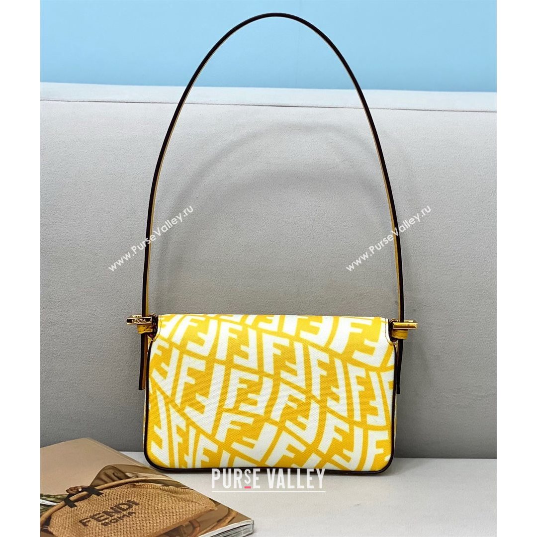 Fendi Baguette 1997 Mini FF Vertigo Bag Yellow 2021 8378  (CL-21073113)