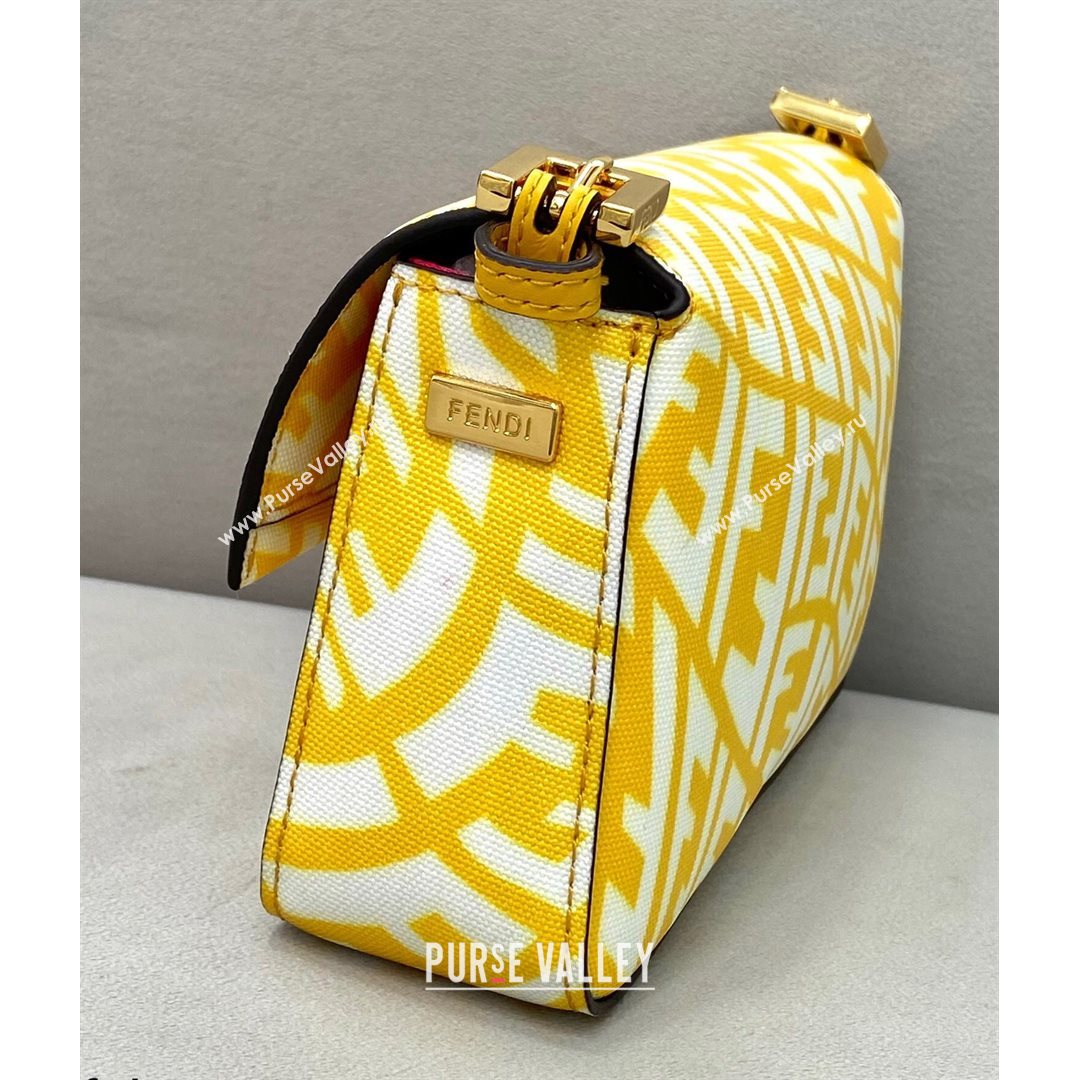 Fendi Baguette 1997 Mini FF Vertigo Bag Yellow 2021 8378  (CL-21073113)