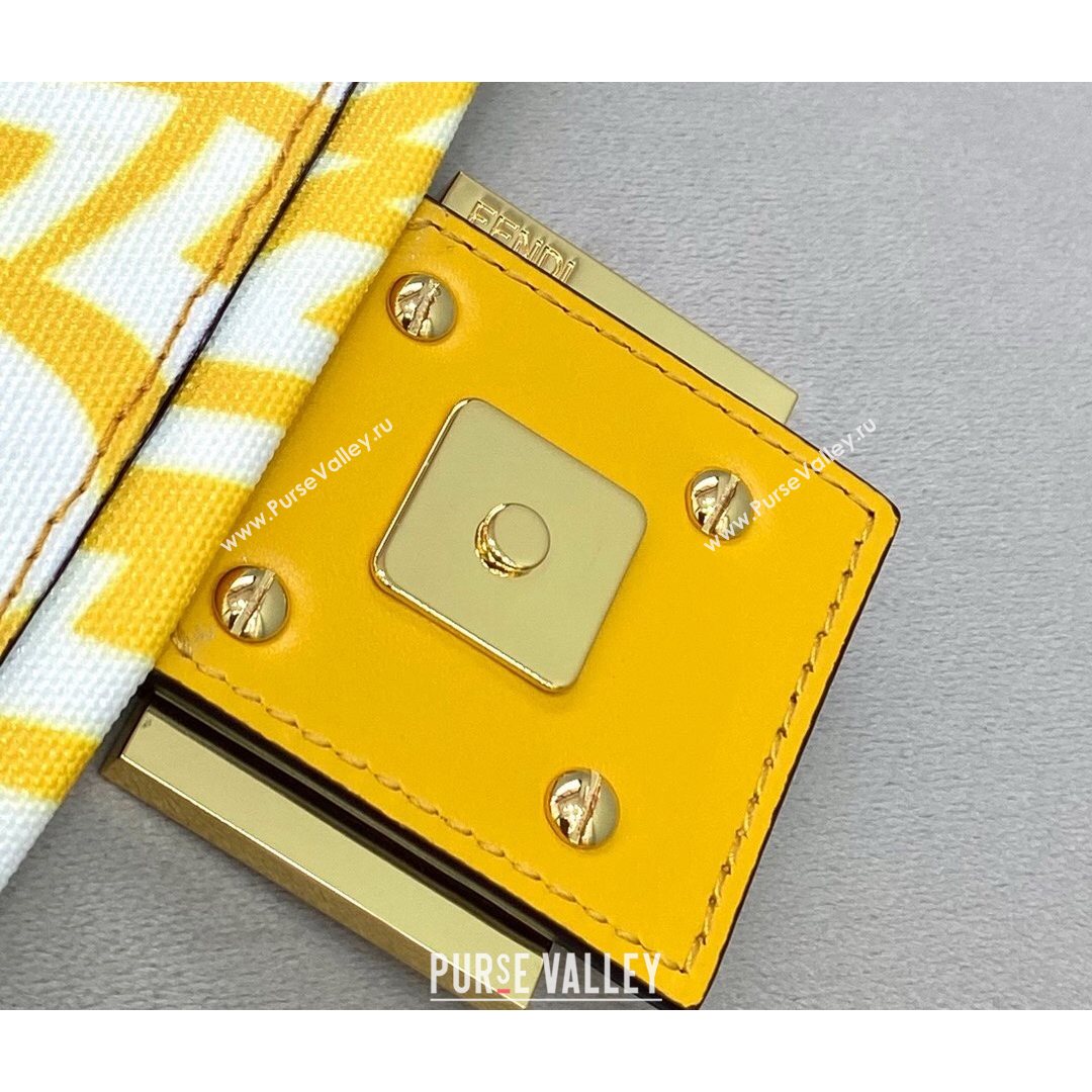 Fendi Baguette 1997 Mini FF Vertigo Bag Yellow 2021 8378  (CL-21073113)