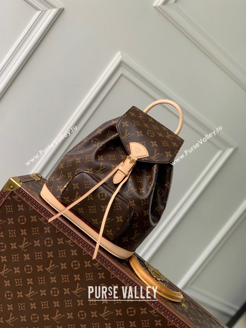 Louis Vuitton Montsouris PM Backpack in Monogram Canvas M11198 Brown 2025 (KI-250524056)
