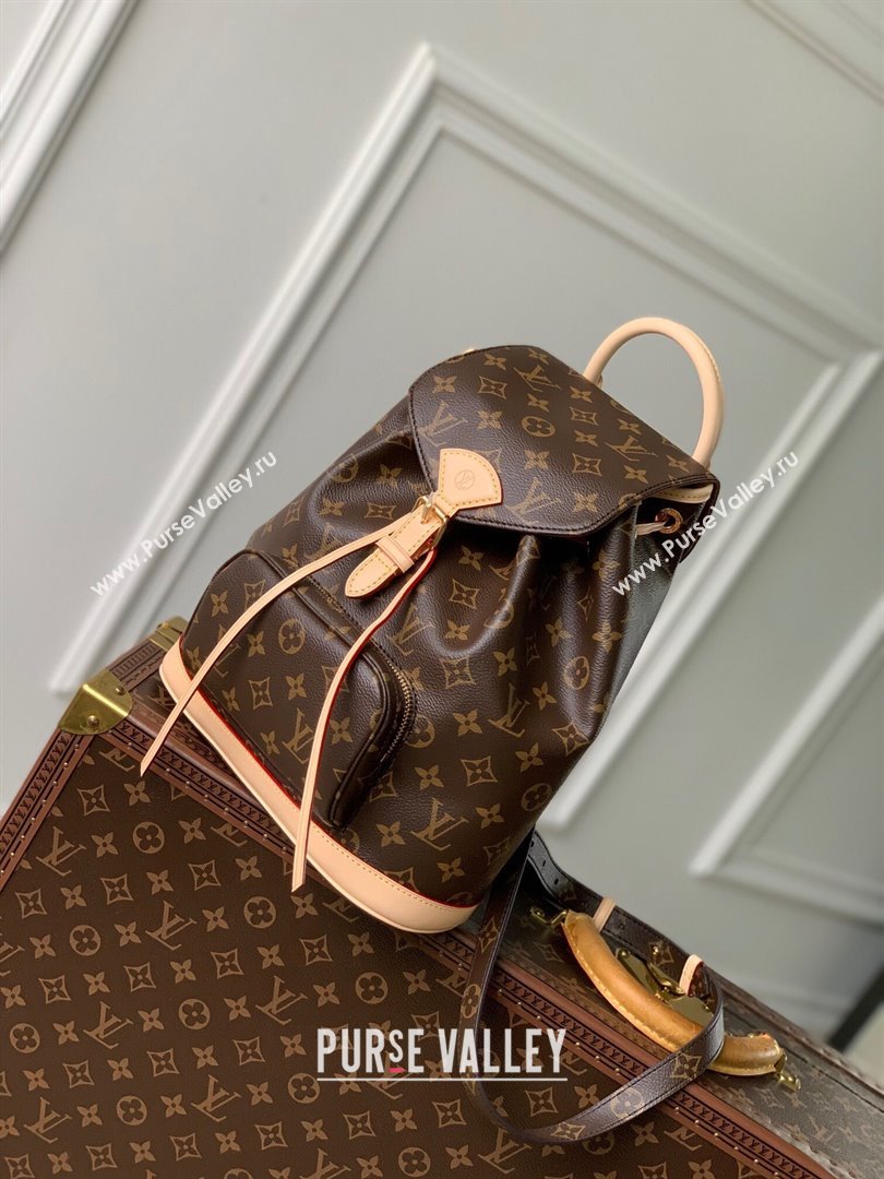 Louis Vuitton Montsouris PM Backpack in Monogram Canvas M11198 Brown 2024 (K-24081009)