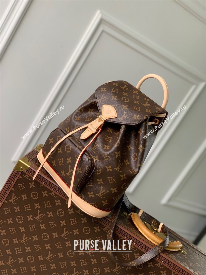 Louis Vuitton Montsouris PM Backpack in Monogram Canvas M11198 Brown 2025 (KI-250524056)