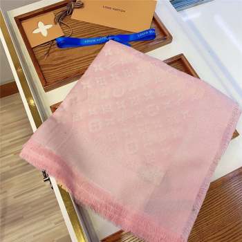 Louis Vuitton Monogram Scarf LV103010 Silver/Pink 2023 (A-23103010)