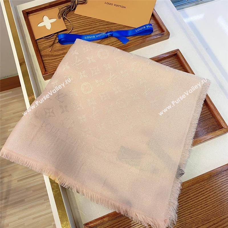 Louis Vuitton Monogram Scarf LV103011 Silver/Nude Pink 2023 (A-23103011)