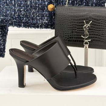 The Row Signum 90MM Sandal in Black Calfskin 2025 (MD-25021401)