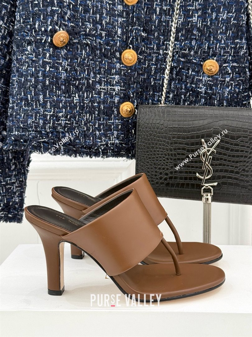 The Row Signum 90MM Sandal in Brown Calfskin 2025 (MD-25021403)