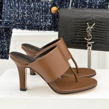 The Row Signum 90MM Sandal in Brown Calfskin 2025 (MD-25021403)