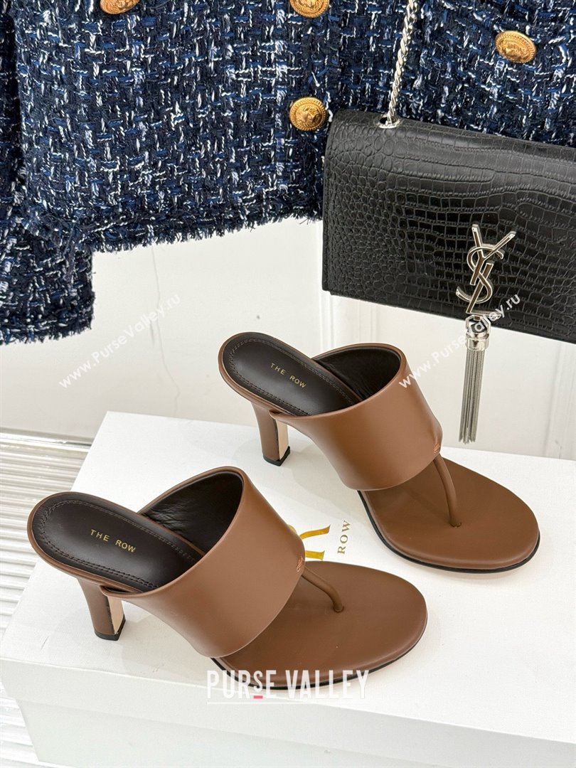 The Row Signum 90MM Sandal in Brown Calfskin 2025 (MD-25021403)