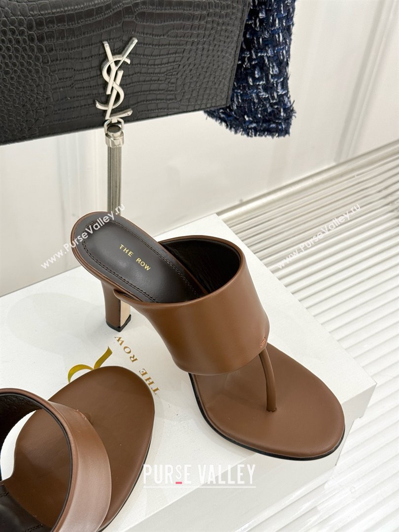 The Row Signum 90MM Sandal in Brown Calfskin 2025 (MD-25021403)