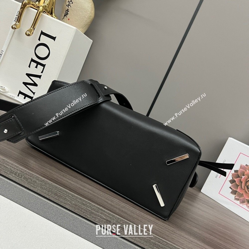 Loewe Puzzle Medium Bag in Smooth Calfskin 062329 Black 2024 (MHUI-24120509)