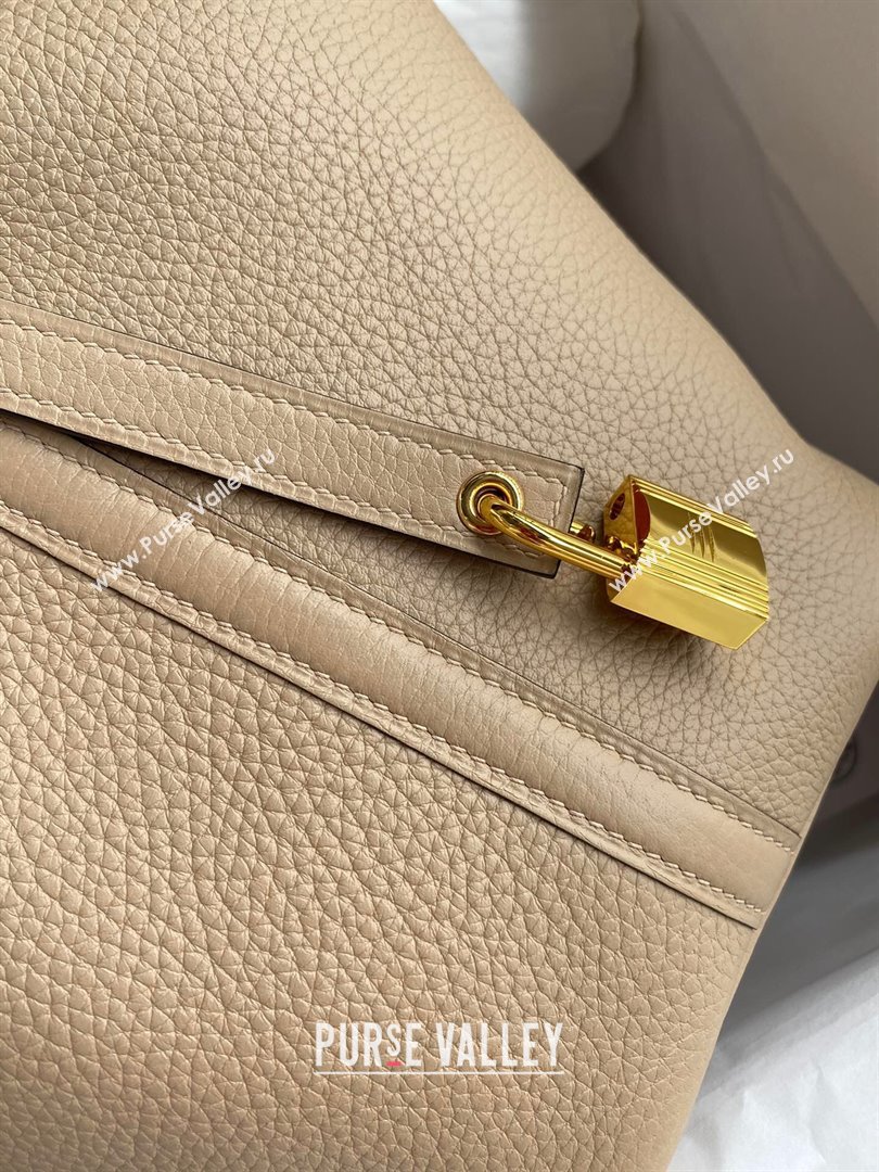 Hermes Picotin Lock Bag 18cm/22cm in Taurillon Clemence Leather Turtledove Grey/Gold 2024 (Pure Handmade) (XYA-24042908)