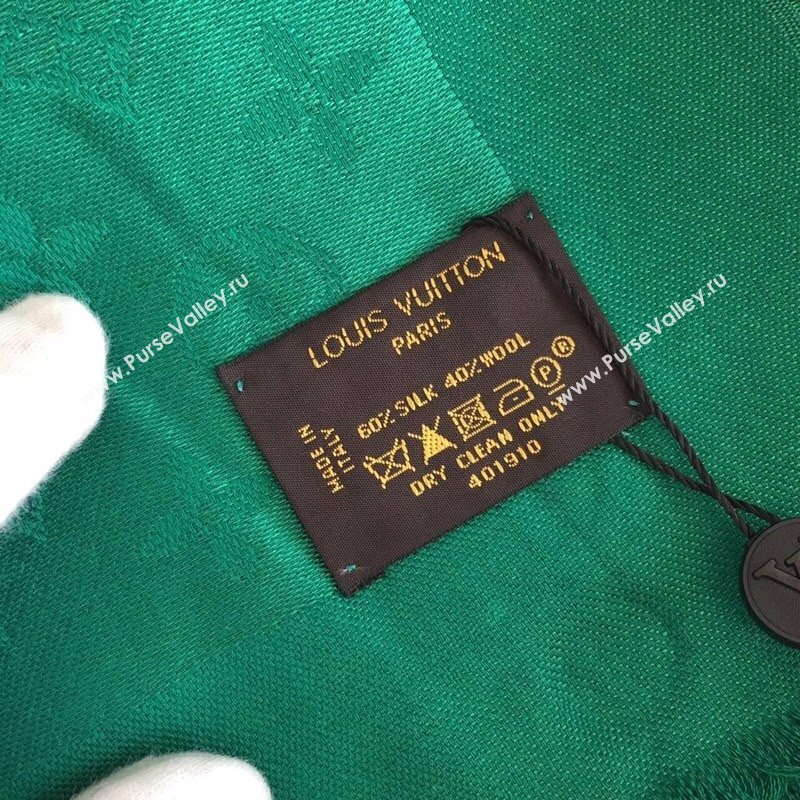 Louis Vuitton Monogram Scarf LV103007 Green 2023 (A-23103007)