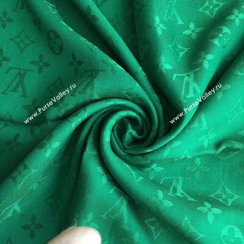 Louis Vuitton Monogram Scarf LV103007 Green 2023 (A-23103007)