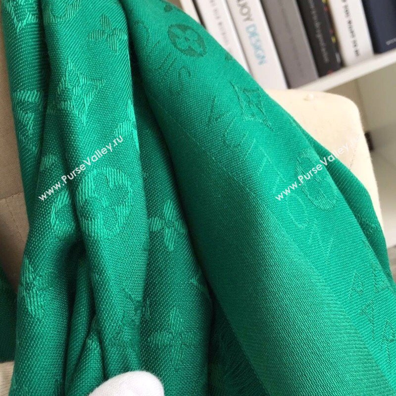 Louis Vuitton Monogram Scarf LV103007 Green 2023 (A-23103007)