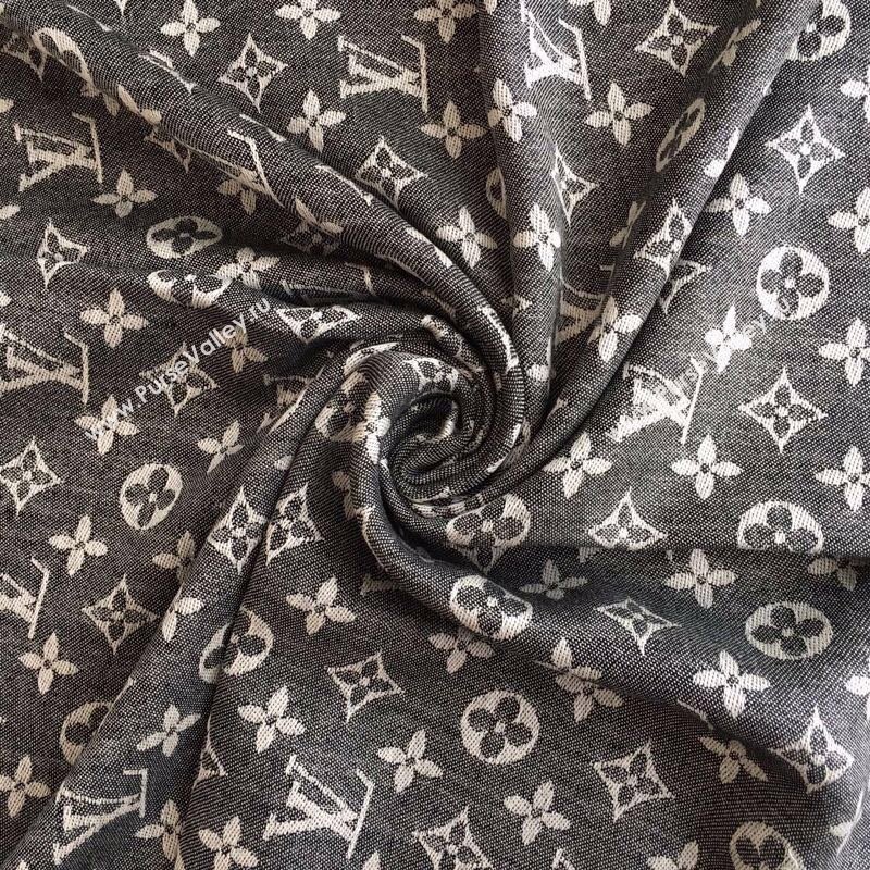 Louis Vuitton Monogram Scarf LV103008 Black 02 2023 (A-23103008)