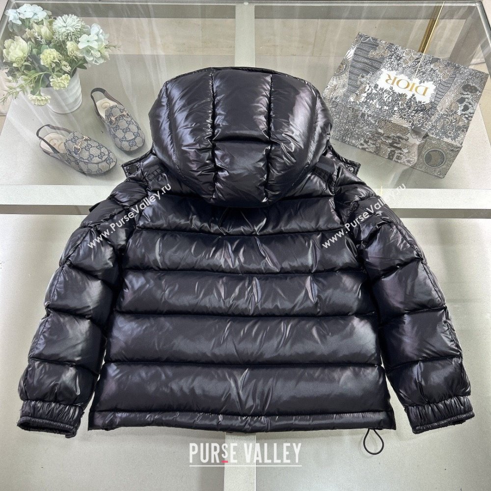 Moncler Hooded Down Jacket for Kids Black 2024 (MM-24112405)