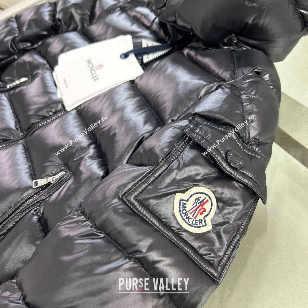 Moncler Hooded Down Jacket for Kids Black 2024 (MM-24112405)