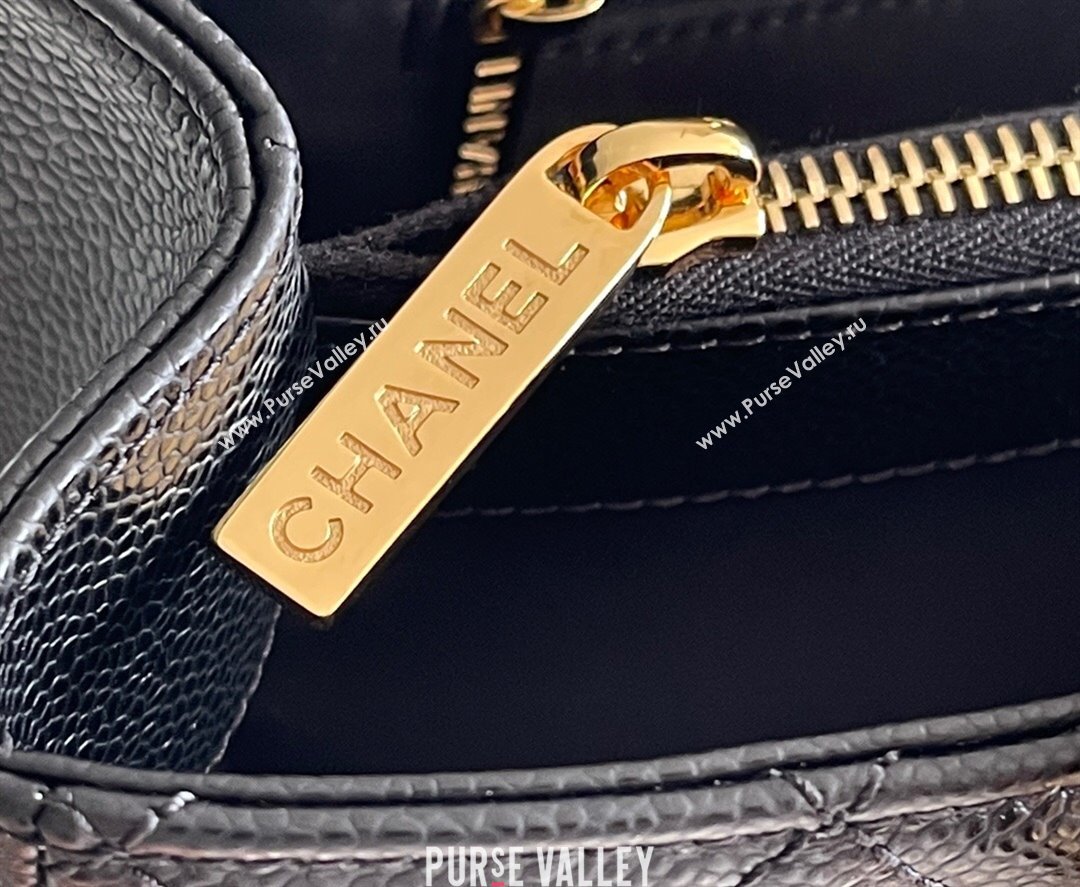 Chanel Grand Shopping Tote GST Bag in Grained HAAS Calfskin AS3260 Black/Gold 2024 Top Quality (MHE-24062505)