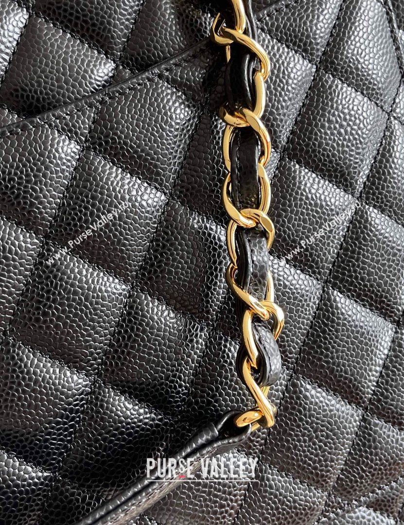 Chanel Grand Shopping Tote GST Bag in Grained HAAS Calfskin AS3260 Black/Gold 2024 Top Quality (MHE-24062505)