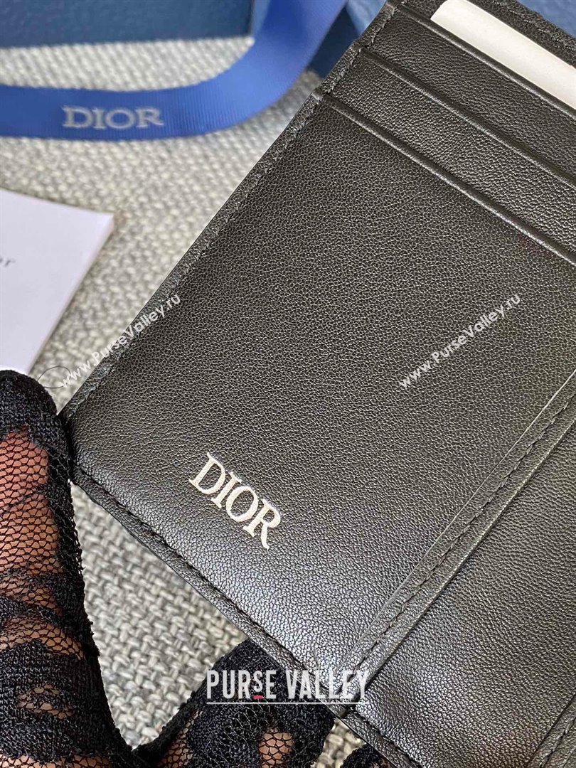 Dior Essentials Bi-Fold Card Holder in Black Dior Oblique Jacquard 2024 (DMZ-2411113)