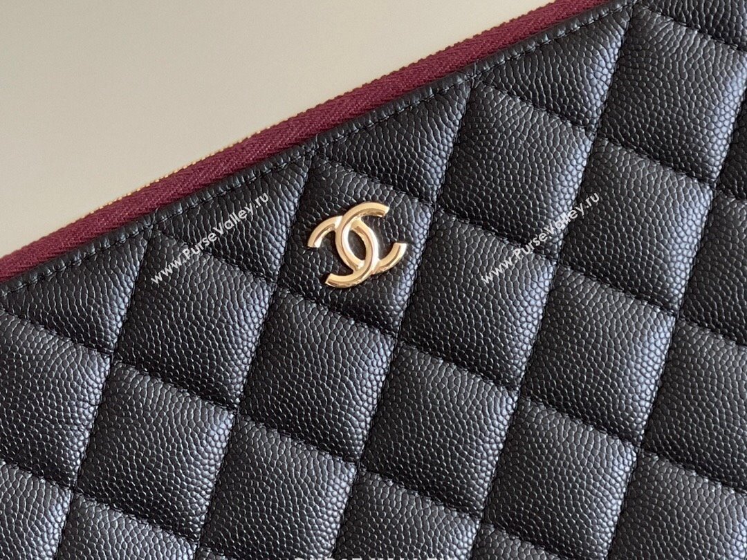 Chanel Clutch Bag in Grained HAAS Calfskin Black/Gold 2024 Top Quality (MHE-24062506)