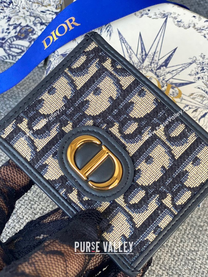 Dior CD Card Holder in Black Dior Oblique Jacquard 2024 (DMZ-2411115)