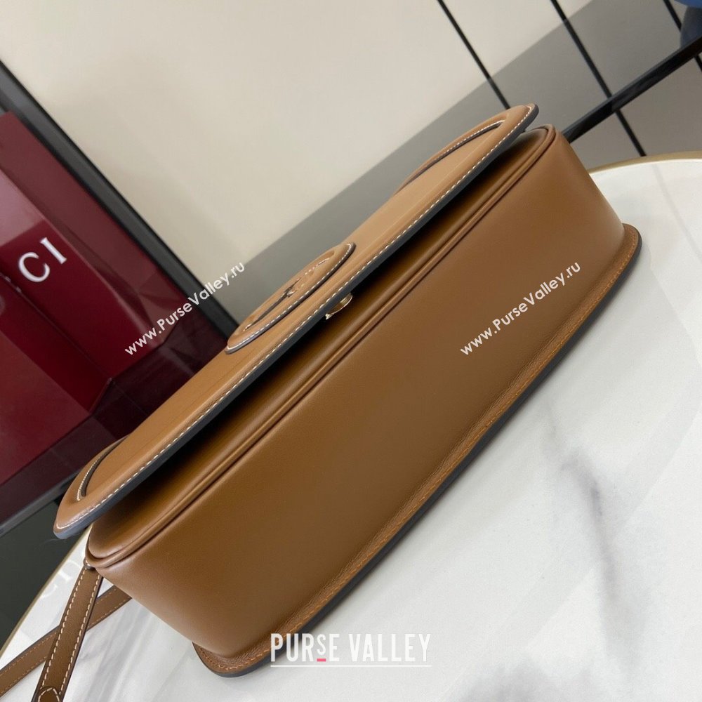 Gucci Blondie Medium Top Handle Bag 815716 Brown Smooth Leather 2024 (XLU-24112516)