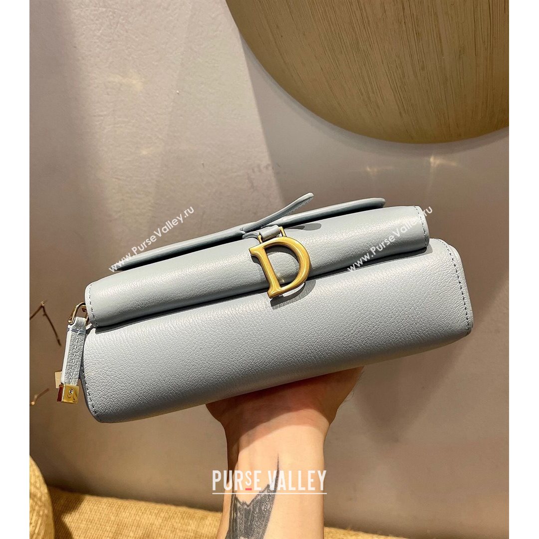 Dior Calfskin Double Sandle Pouch Storm Grey 2021 (XXG-21080238)