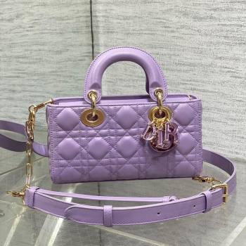 Dior Small Lady D-Joy Bag in Two-Tone Cannage Lambskin 0540 Purple 2024 (XXG-24081419)