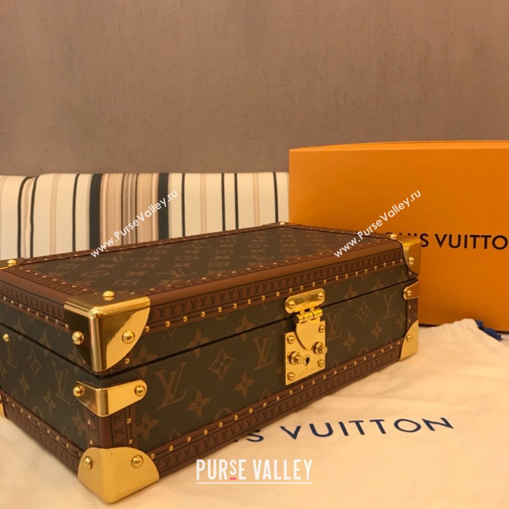 Louis Vuitton Monogram Canvas 8 Watch Case M47641 Brown/Beige 2021 (YS-21010982)