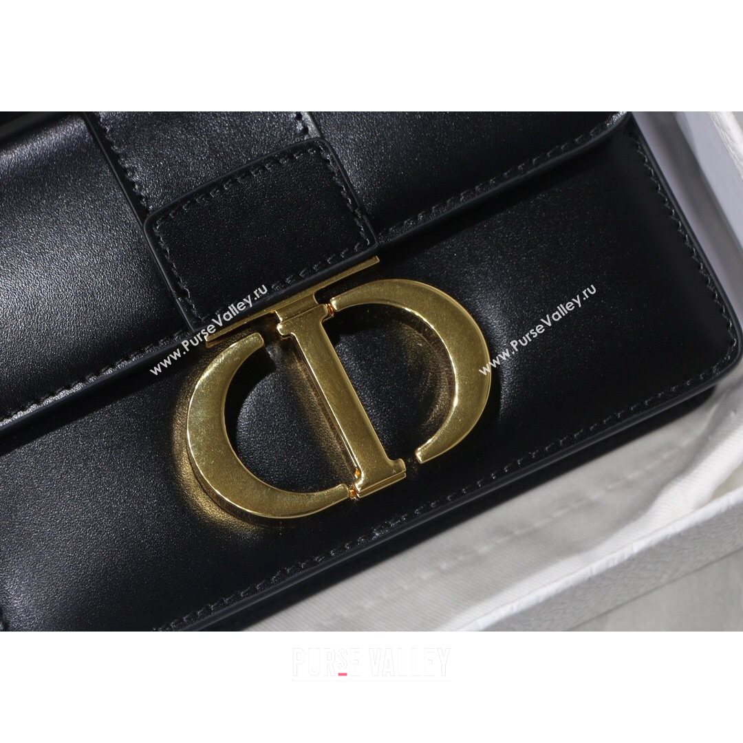 Dior Micro 30 Montaigne Bag in Box Calfskin Black 2021 S9030 (XXG-21080241)