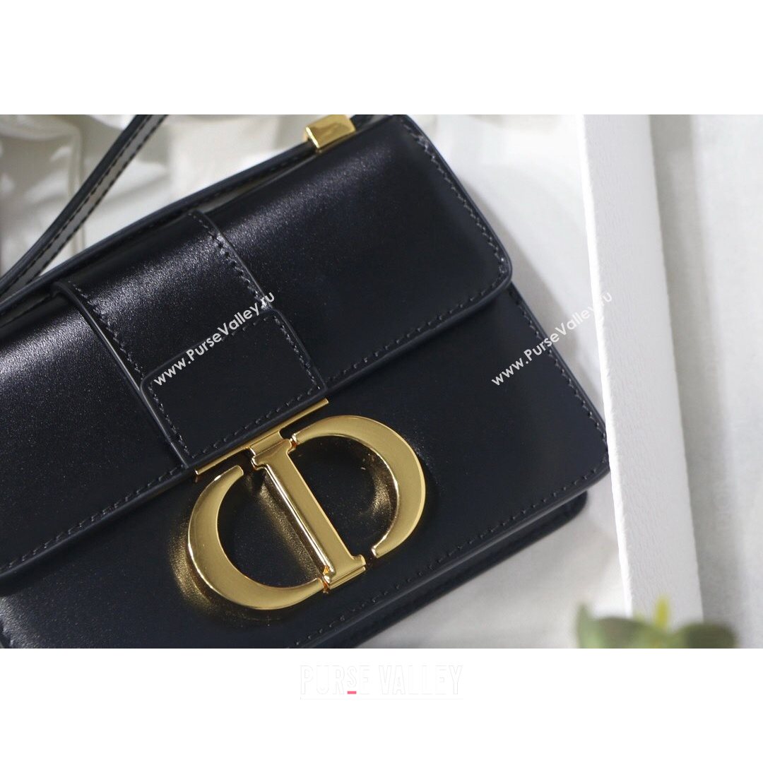 Dior Micro 30 Montaigne Bag in Box Calfskin Black 2021 S9030 (XXG-21080241)