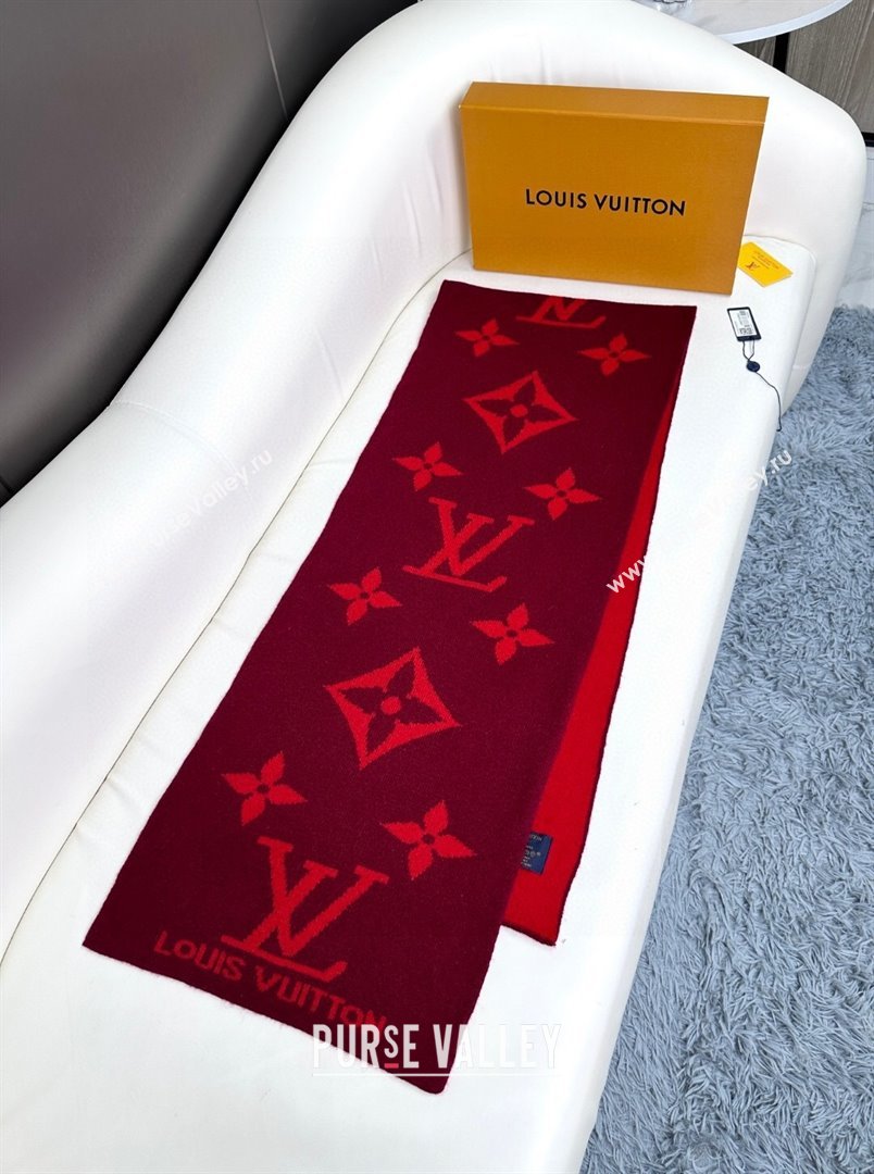 Louis Vuitton Cashmere Scarf LV112501 Red 2024 (O-24112501)