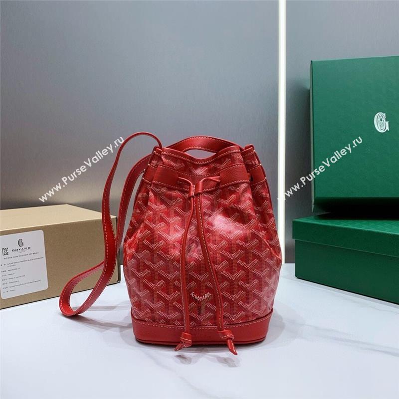 Goyard Petit Flot Bucket Bag 020196 Red 2023 Top (ZH-239601)