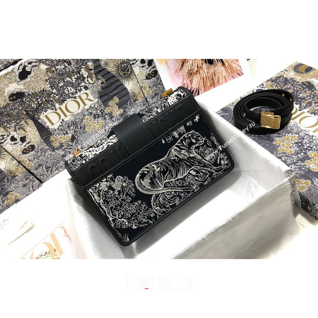 Dior 30 Montaigne Bag in Navy Blue Toile de Jouy Embroidery 2021 M9203 (XXG-21080301)