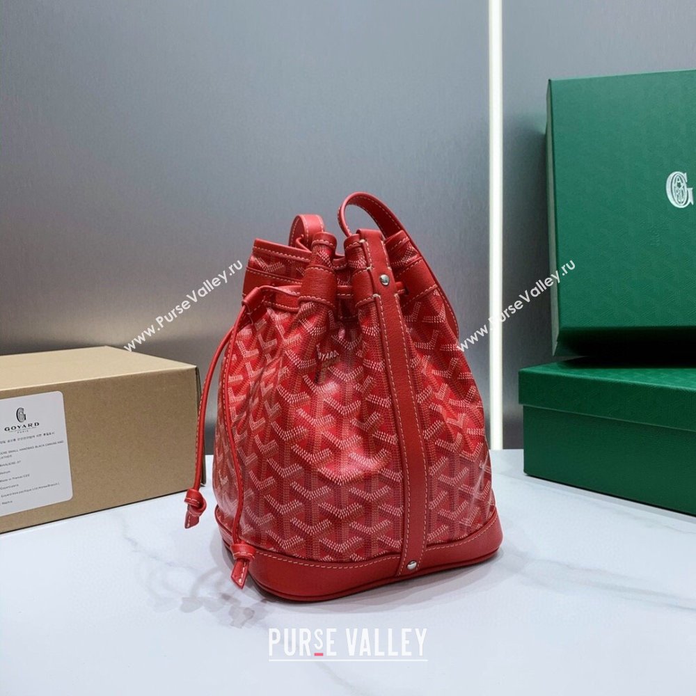 Goyard Petit Flot Bucket Bag 020196 Red 2023 Top (ZH-239601)