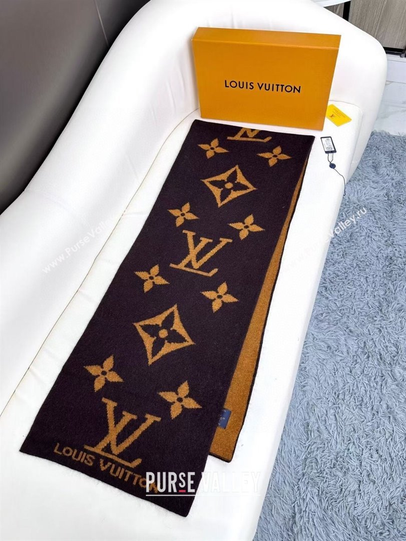 Louis Vuitton Cashmere Scarf LV112502 Brown 2024 (O-24112502)