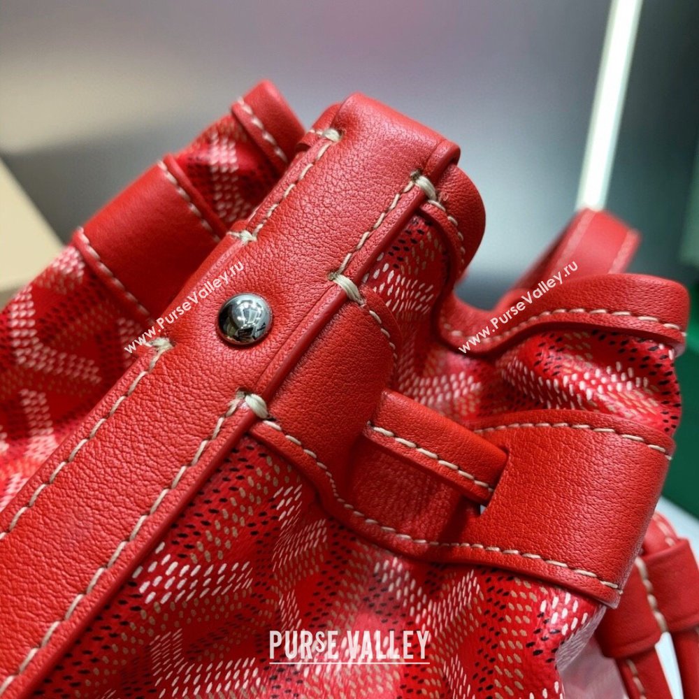 Goyard Petit Flot Bucket Bag 020196 Red 2023 Top (ZH-239601)