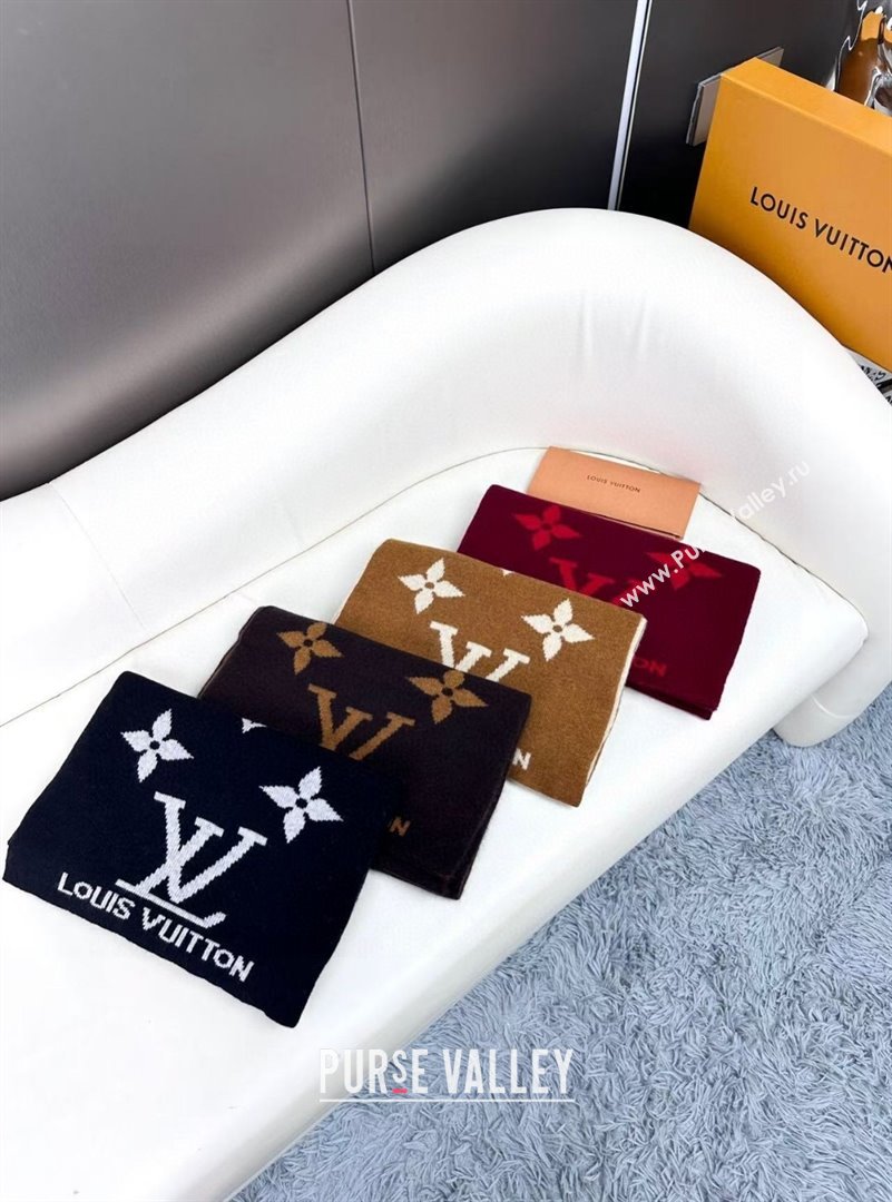 Louis Vuitton Cashmere Scarf LV112502 Brown 2024 (O-24112502)