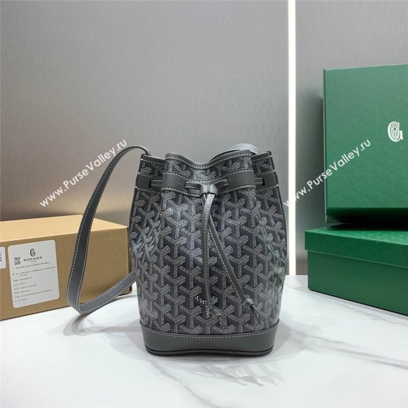 Goyard Petit Flot Bucket Bag 020196 Grey 2023 Top (ZH-239603)