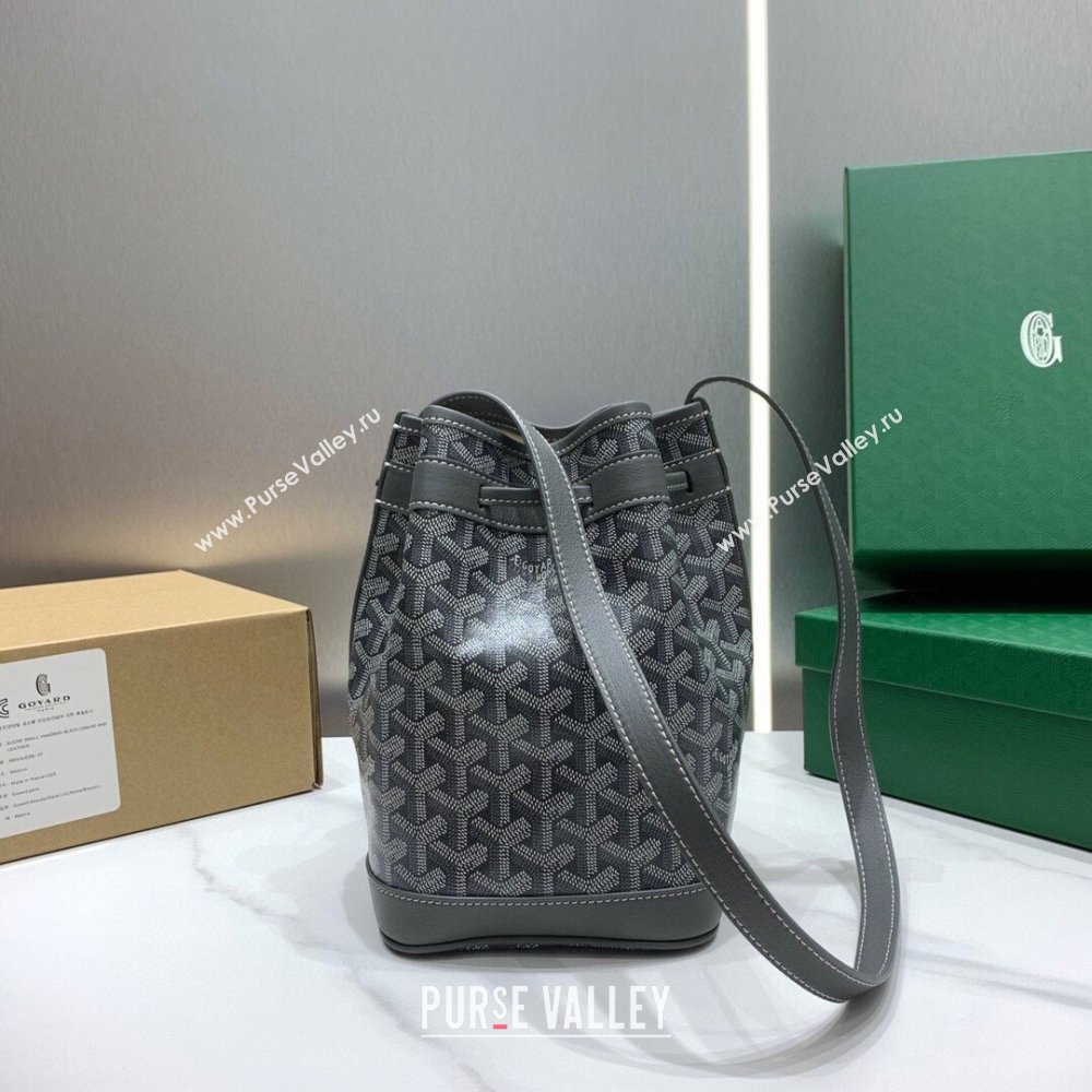 Goyard Petit Flot Bucket Bag 020196 Grey 2023 Top (ZH-239603)