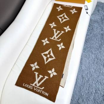 Louis Vuitton Cashmere Scarf LV112504 Light Brown 2024 (O-24112504)