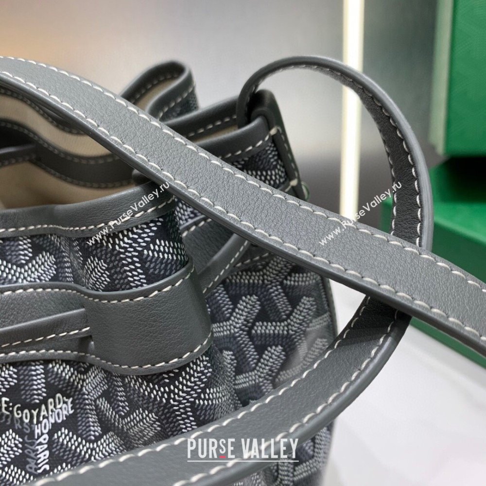 Goyard Petit Flot Bucket Bag 020196 Grey 2023 Top (ZH-239603)