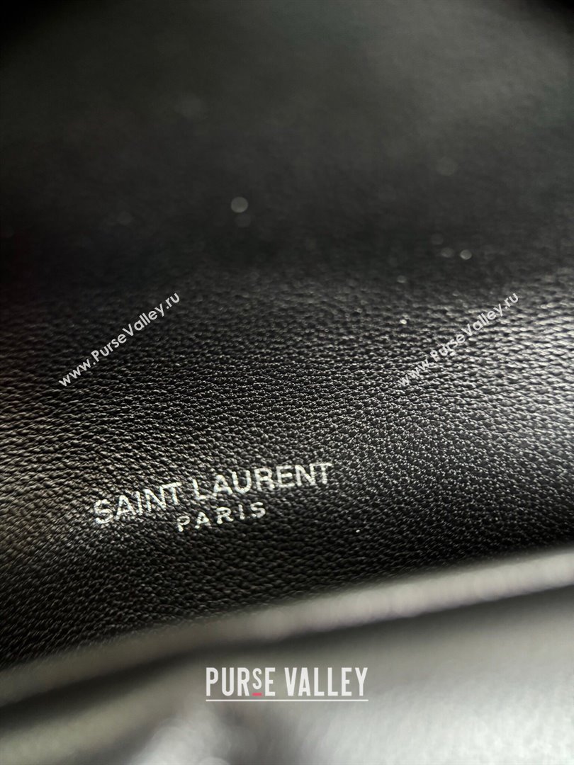 Saint Laurent Loulou Puffer Small Bag in Quilted Lambskin 577476 Black/Silver 2024 Top Quality (HONGS-24062623)