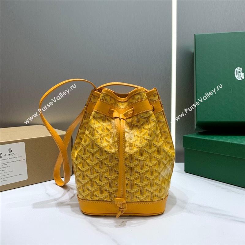 Goyard Petit Flot Bucket Bag 020196 Yellow 2023 Top (ZH-239605)