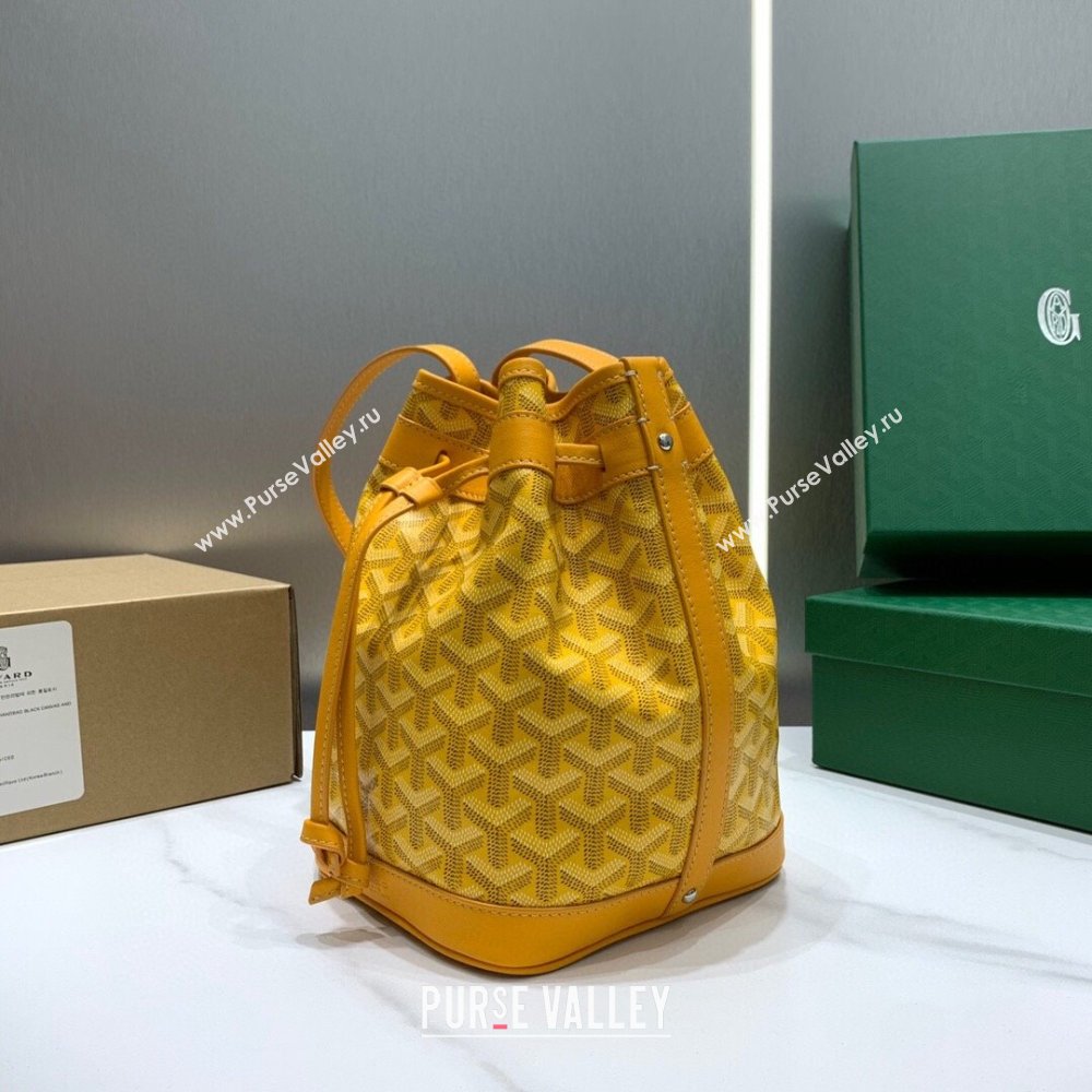 Goyard Petit Flot Bucket Bag 020196 Yellow 2023 Top (ZH-239605)