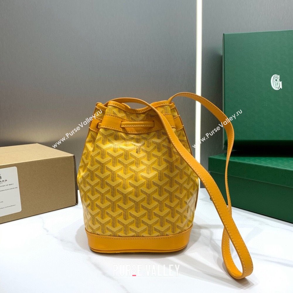 Goyard Petit Flot Bucket Bag 020196 Yellow 2023 Top (ZH-239605)