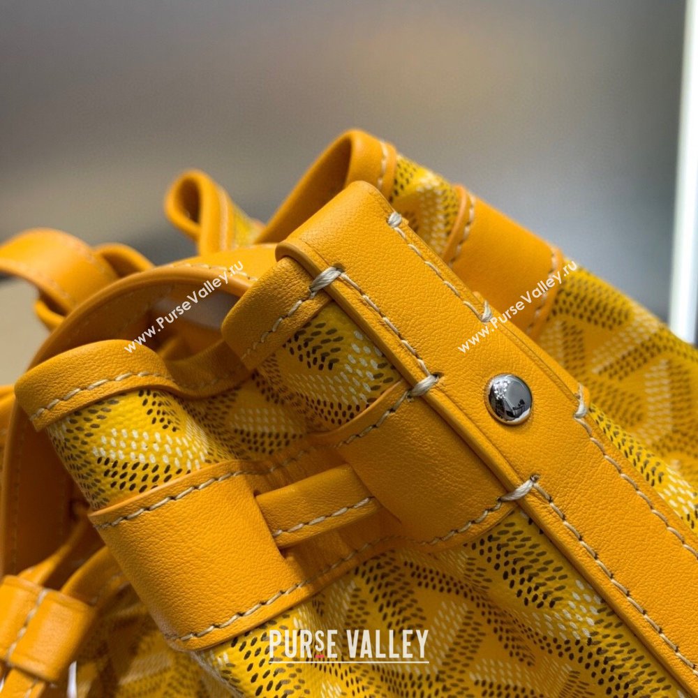 Goyard Petit Flot Bucket Bag 020196 Yellow 2023 Top (ZH-239605)