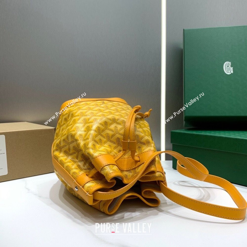 Goyard Petit Flot Bucket Bag 020196 Yellow 2023 Top (ZH-239605)