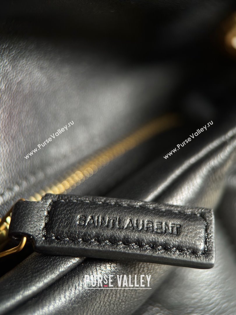 Saint Laurent Loulou Puffer Small Bag in Quilted Lambskin 577476 Black/Gold 2024 Top Quality (HONGS-24062624)